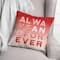 Always Forever Watercolor 16" x 16" Throw Pillow
